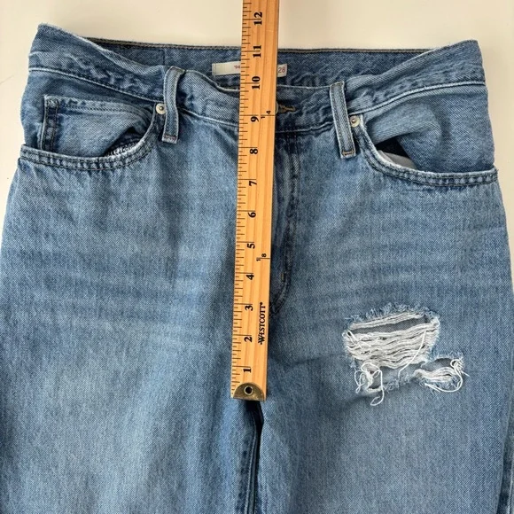 Levi's Women's '94 Baggy Jeans Straight Leg Mid Rise 90s Distressed Size 28 - Picture 11 of 12